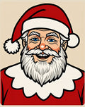 Iconic Jolly Santa Claus Portrait Rug
