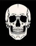 Classic Beige Skull Portrait Rug