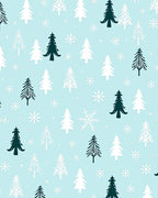 Winter Wonderland Christmas Tree Snowflakes Rug