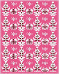 Elegant Rose Pink Floral Medallion Rug