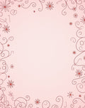 Crimson Flourish Floral Swirl Rug