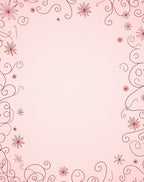 Crimson Flourish Floral Swirl Rug