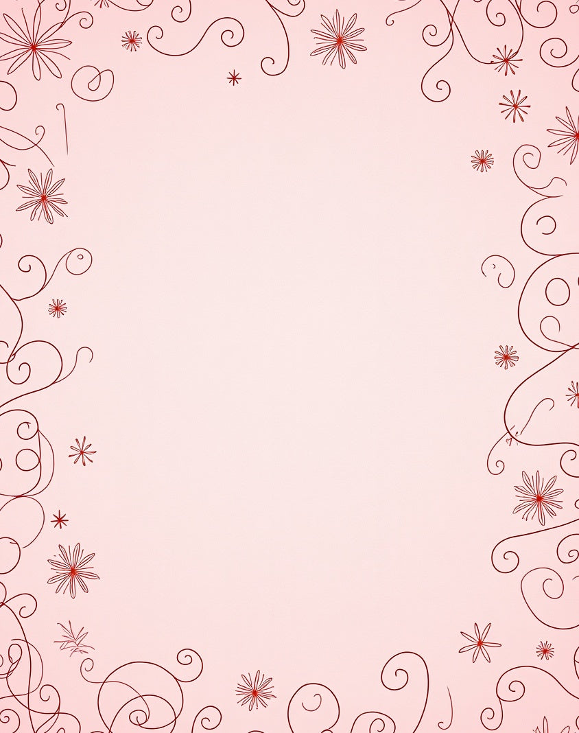 Crimson Flourish Floral Swirl Rug