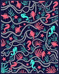 Marine Life Coral Sea Creatures Rug