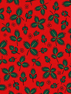Green Leafy Clover Blossom Rug