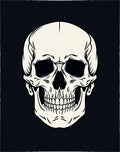 Monochromatic Skull Portrait Rug