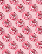 Pink Circular Macaron Repeat Rug