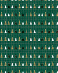 Festive Forest Trees Plaid Rug