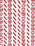 Crimson Red Abstract Stripe Medallion Rug