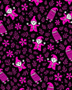 Pink Gnome And Leaf Repeat Rug