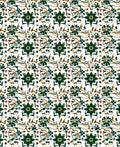 Dark Green Floral Vine Artistry Rug