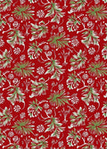 Emerald Green Leafy Garland Background Rug