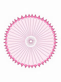 Pink Petal Radiating Mandala Rug
