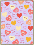 Sweet Hearts Candy Love Background Rug