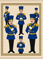Royal Blue Soldier Guard Portrait Rug