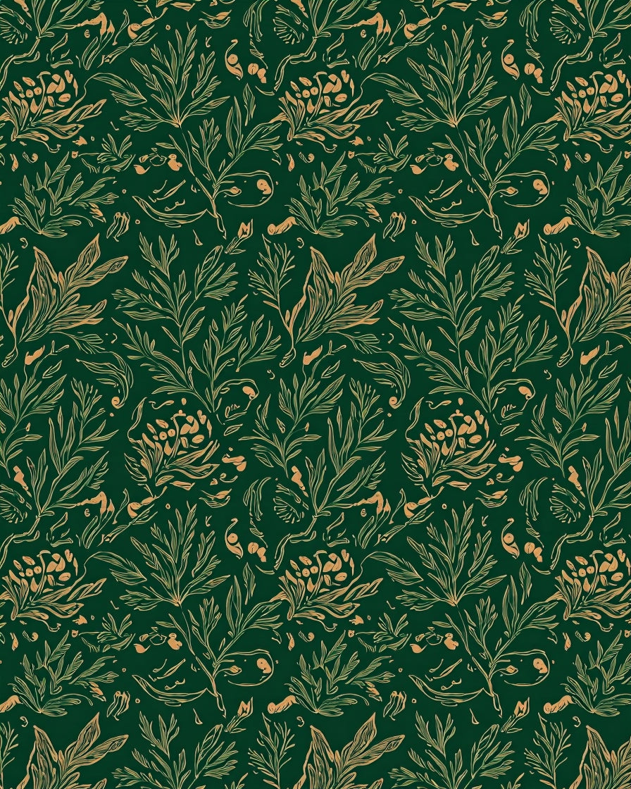 Evergreen Gold Botanical Flourish Rug