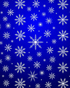 Winter White Snowflake Scatter Rug
