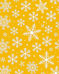 Golden Yellow Snowflake Cluster Rug