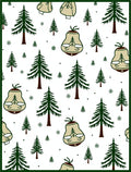 Festive Green Pine Pear Trio Rug