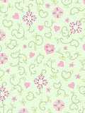 Sweet Hearts Pink Floral Vines Rug