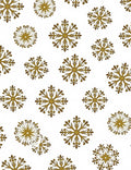 Golden Snowflake All Over Rug