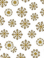 Golden Snowflake All Over Rug