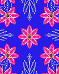 Vibrant Pink Floral Medallion Royal Rug