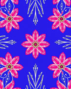 Vibrant Pink Floral Medallion Royal Rug