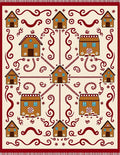 Sweet Gingerbread Village Holiday Rug