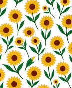 Golden Sunflower Garden Bloom Rug