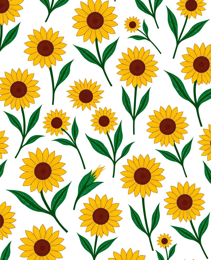 Golden Sunflower Garden Bloom Rug