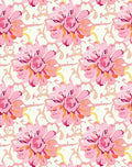 Vibrant Pink Watercolor Floral Rug