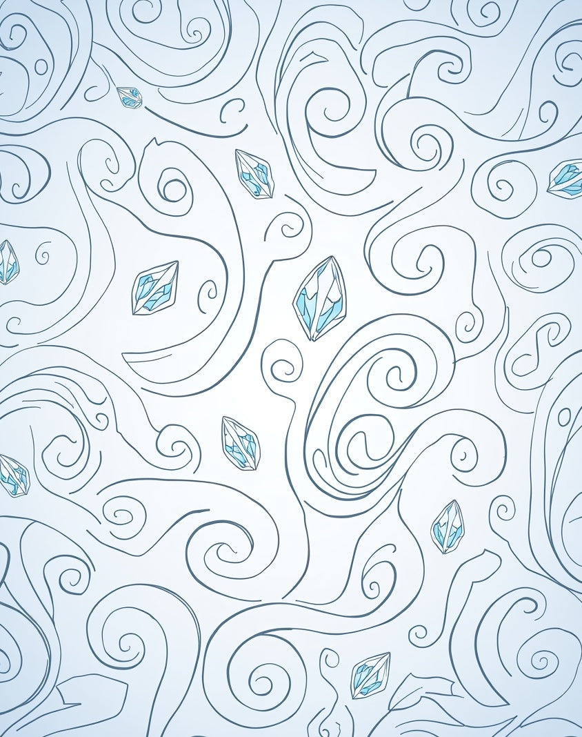 Winter Sky Swirl Crystal Rug