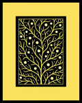 Golden Tree With White Dots Rug