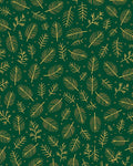 Emerald Green Pine Needle Botanical Rug
