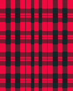 Crimson Green Buffalo Check Plaid Rug