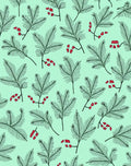 Foilage Red Berry Sprig Rug