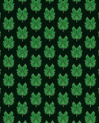 Emerald Green Leafy Repeat Rug