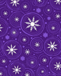 Purple Winter Snowflake Swirls Rug