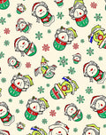 Whimsical Christmas Character Snowflakes Rug