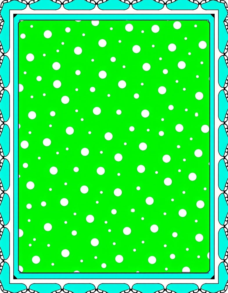 Vibrant Lime Polka Dot Inlay Rug