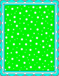 Vibrant Lime Polka Dot Inlay Rug