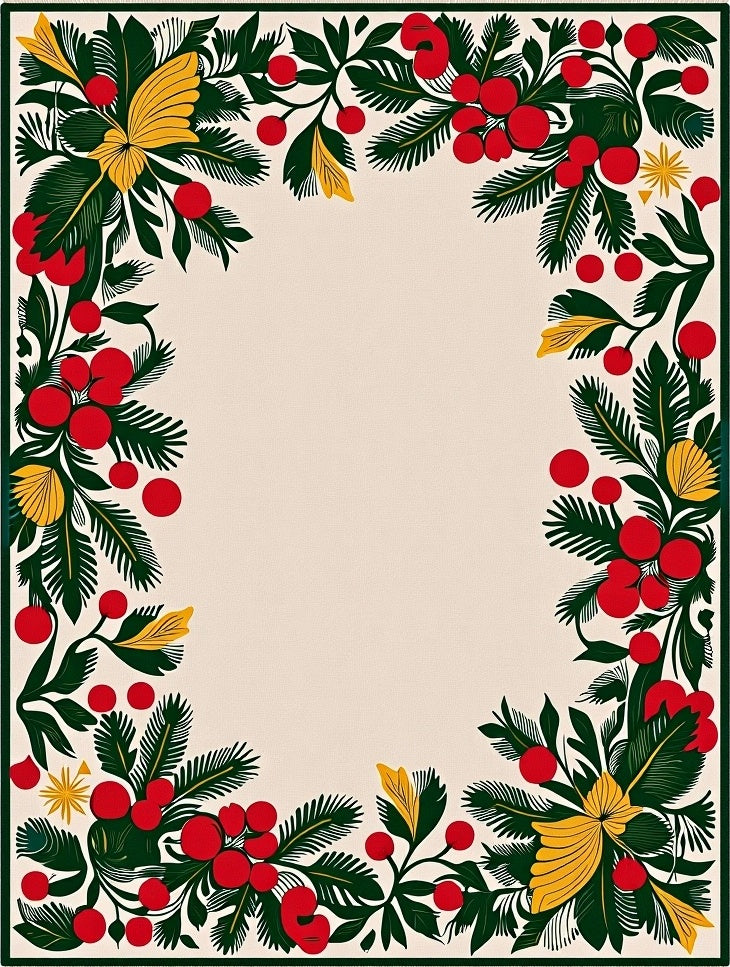 Crimson Berry Garland Flourish Rug