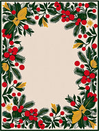 Crimson Berry Garland Flourish Rug