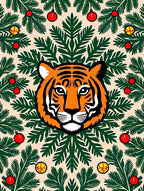 Bold Tiger Festive Evergreen Garland Rug