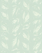 Seafoam Feather Field Rug