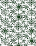 Forest Green Mandala Floral Arrangement Rug