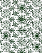 Forest Green Mandala Floral Arrangement Rug