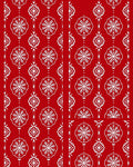 Crimson White Floral Medallions Rug