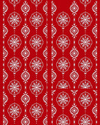 Crimson White Floral Medallions Rug